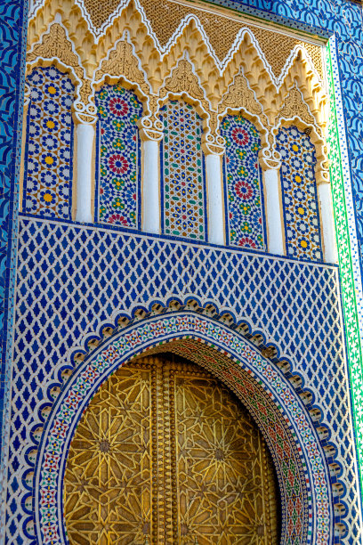 菲斯皇宫的金门图片下载