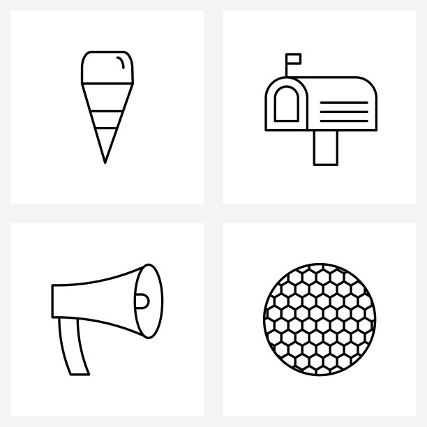 股票图标设置4行符号为锥形图片下载