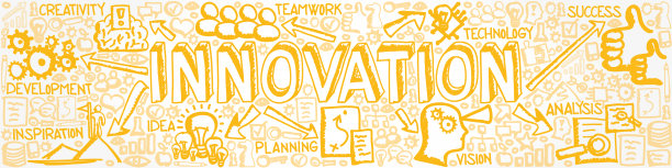 矢量插图图标集合与创新的概念图片下载