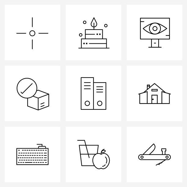 通用图标像素完美的符号图片下载