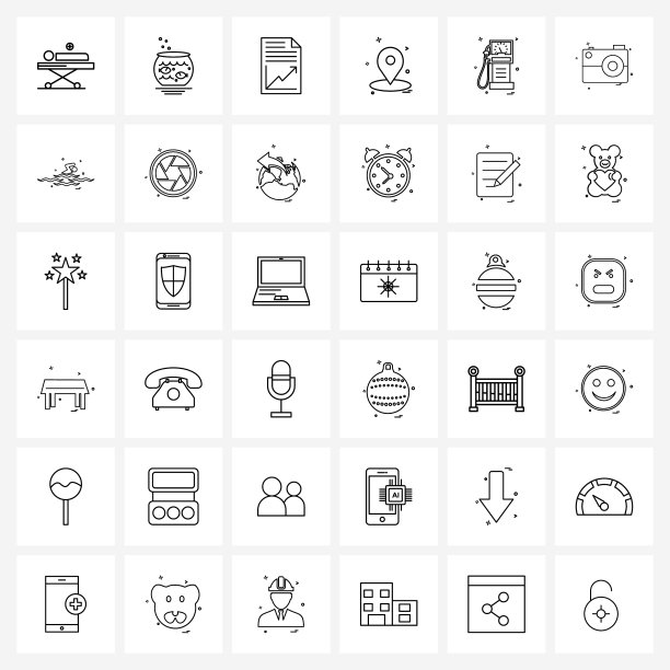 现代风格集36线象形网格为基础图片下载