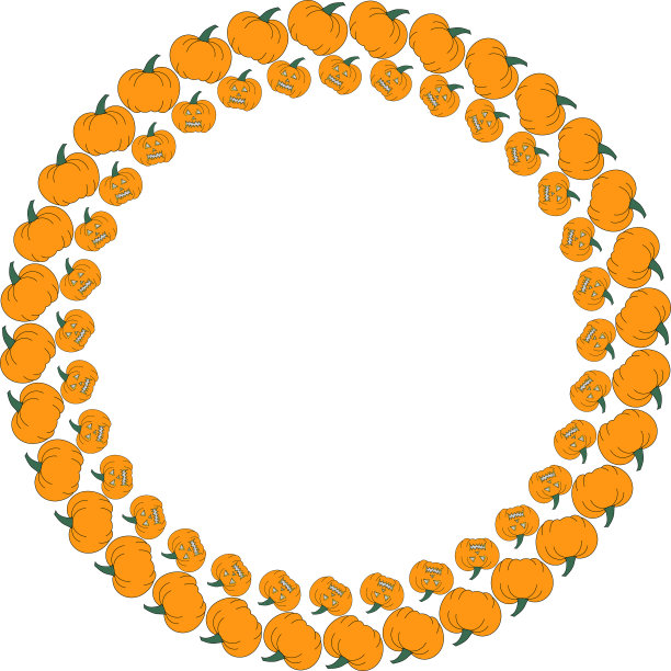 万圣节和感恩节框架图片下载