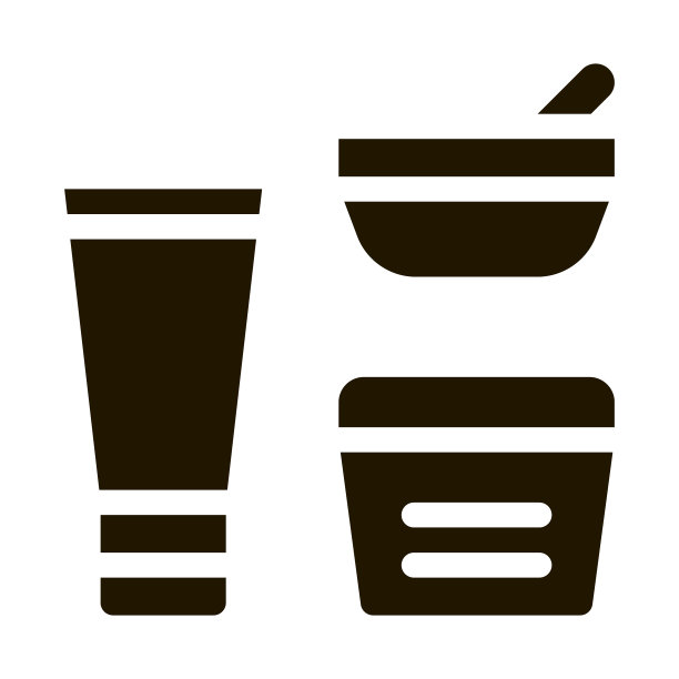 化妆品容器管图标插图图片下载