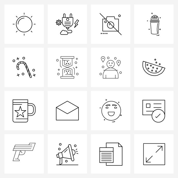 像素完美设置16行图标，如糖果图片下载