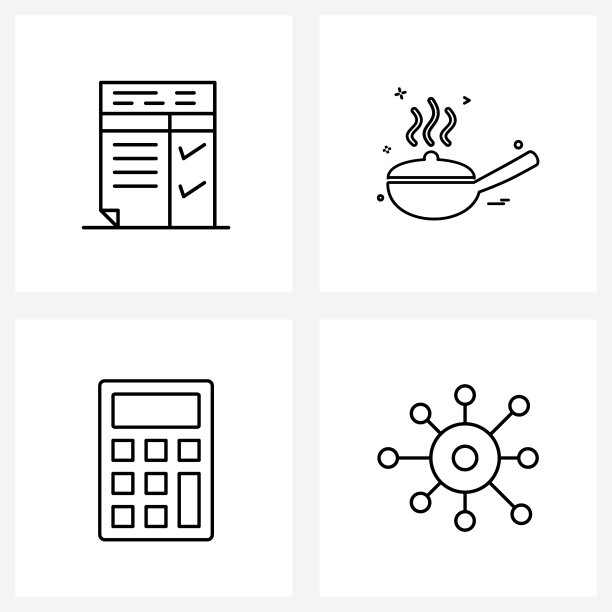 现代风格以四线象形网格为基础图片下载