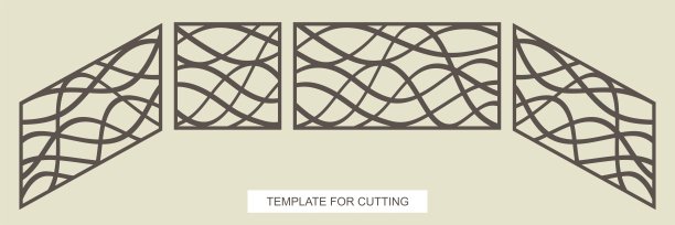 楼梯扶手——正方形、矩形和对角线(从上到下)。图片下载