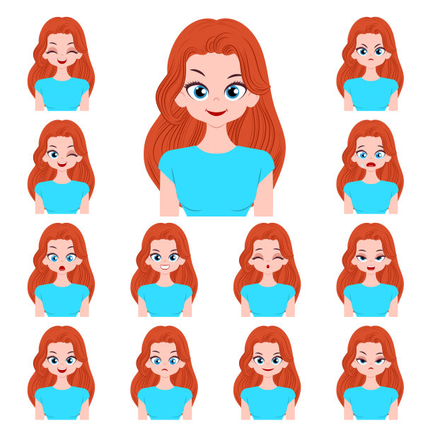 年轻女性角色图片下载