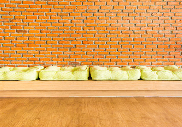 透视现代豪华客厅用砖墙，建筑室内构思图片下载