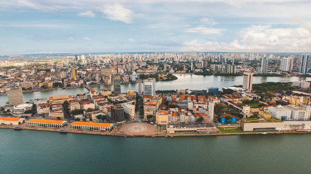 鸟瞰图累西腓伯南布哥巴西图片下载