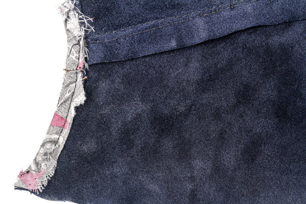 一块蓝色麂皮，背面图片下载