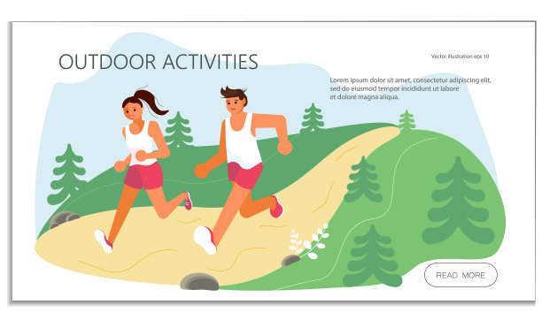 夏季户外活动慢跑图片下载