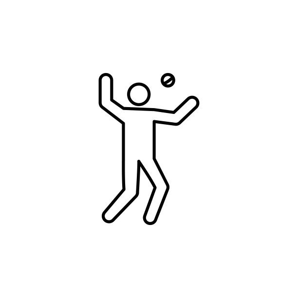 板球，球员线图标。符号和符号可以用于网页，标志，手机应用程序，UI，用户体验图片下载