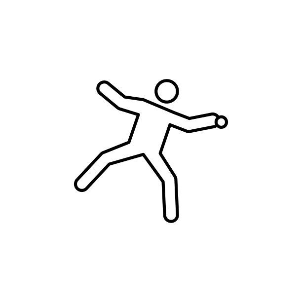 板球，球员线图标。符号和符号可以用于网页，标志，手机应用程序，UI，用户体验图片下载