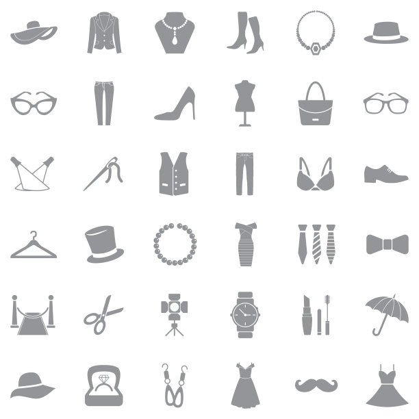 时尚图标。灰色的平面设计。矢量插图。图片下载