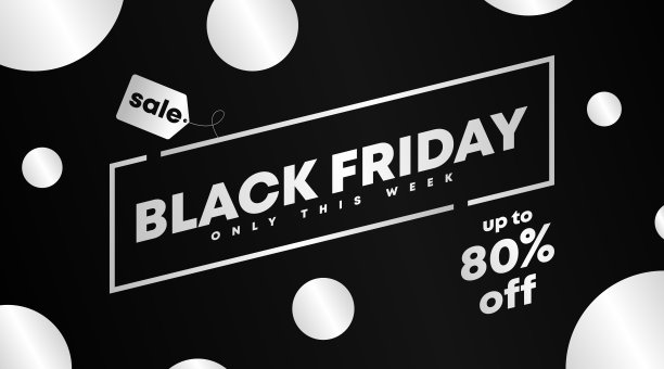 黑色星期五网页横幅模板图片下载