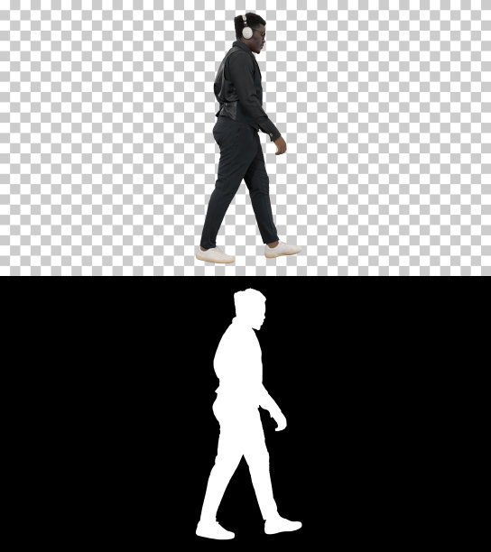 年轻的非洲裔美国人戴着耳机听音乐图片下载