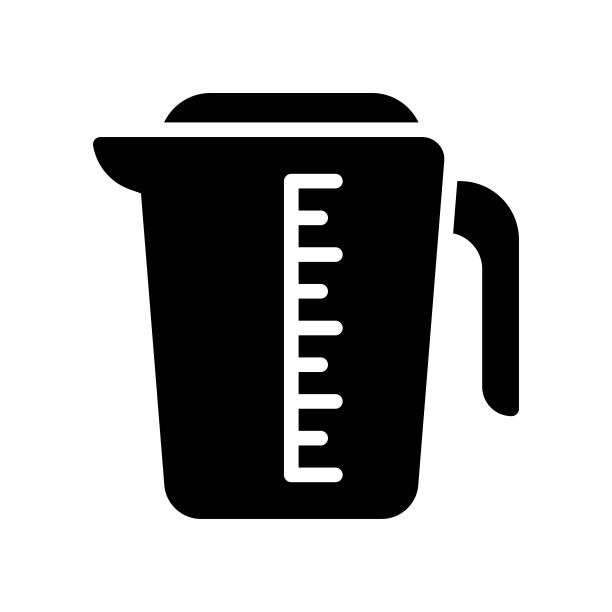 面包店图标相关的水壶与手柄和盖子矢量在固体设计，图片下载