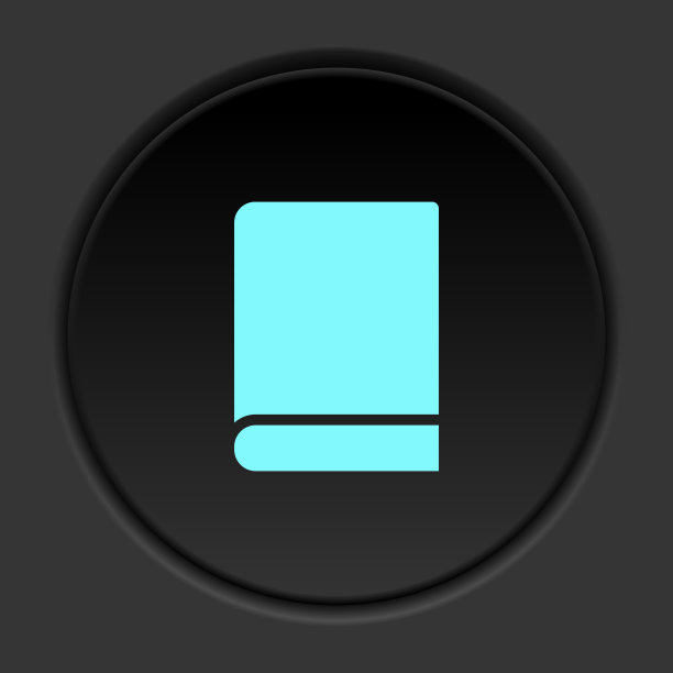 圆形按钮图标，书。按钮横幅圆形，徽章界面的应用说明图片下载