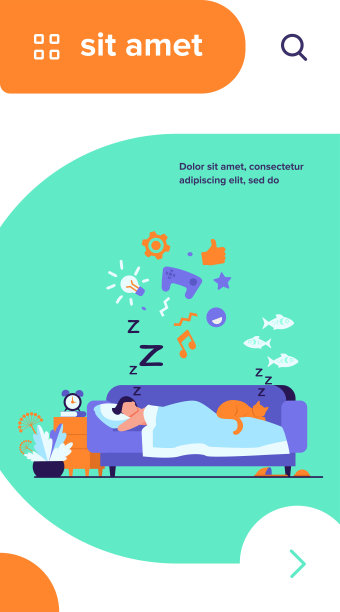 一个年轻人和猫睡在沙发上图片下载