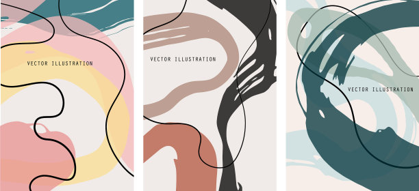 创造性的彩色涂鸦艺术头部集图片下载