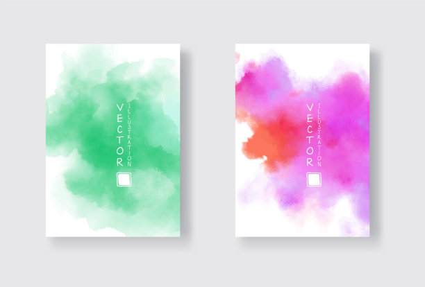 设置鲜艳的彩色水彩背景图片下载