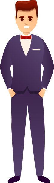 性感新郎图标卡通风格图片下载