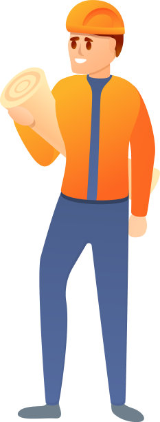 行业承包商图标卡通风格图片下载