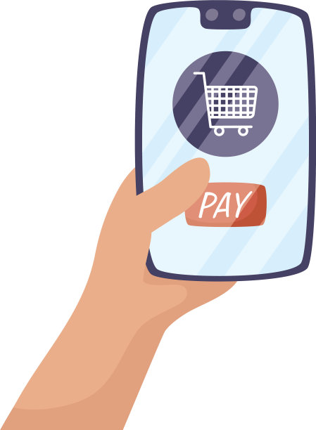 智能手机与购物车电子商务图片下载