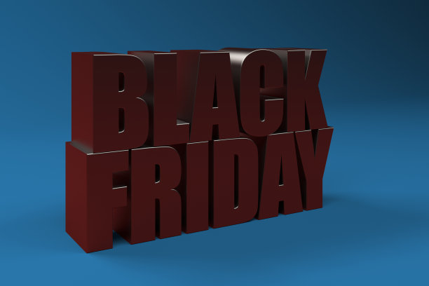 黑色星期五促销标志为文本图片下载