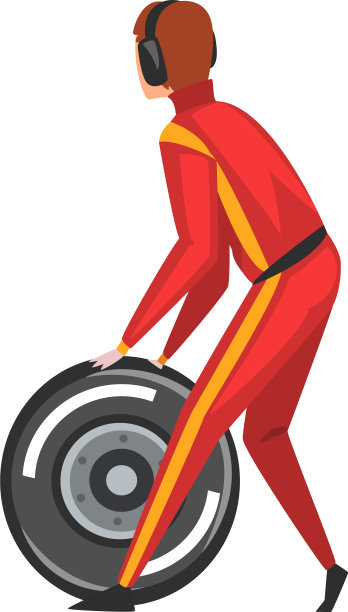 维修站工作人员进行轮胎保养图片下载