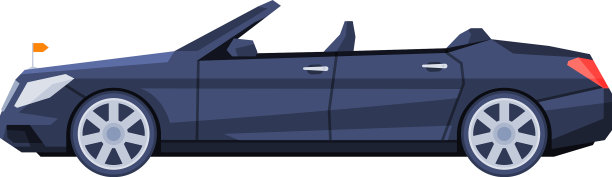 黑色敞篷车，政府或总统用车图片下载