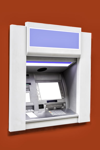 自动柜员机红色隔离图片下载