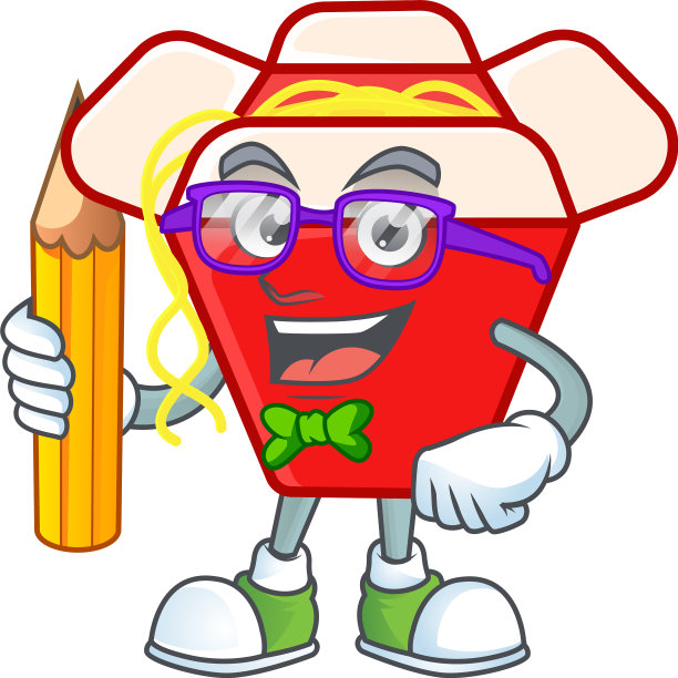 一名学生用铅笔画中国面条图片下载