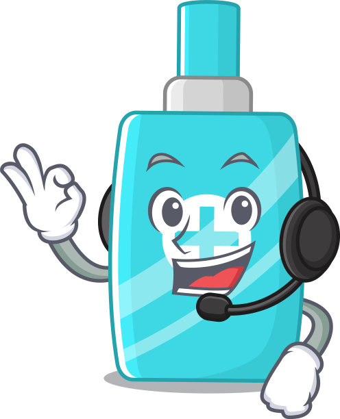 一个华丽的软膏霜吉祥物角色图片下载