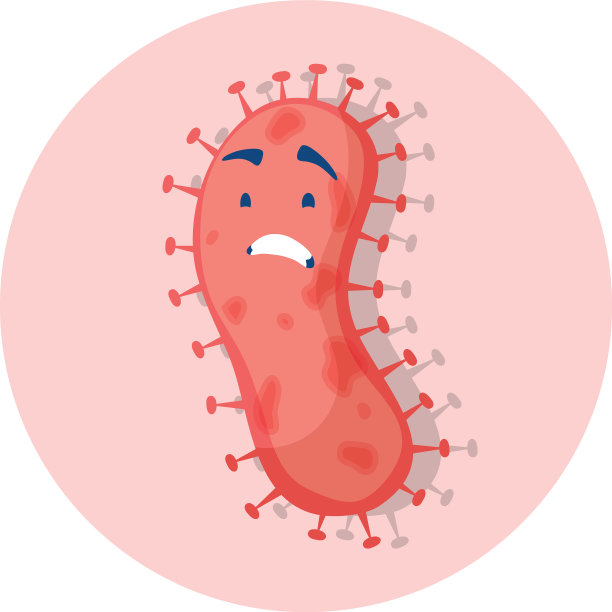 新冠肺炎流行粒子漫画人物图片下载