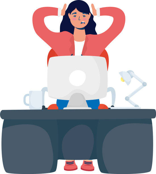 优雅的商务女性在桌面工作图片下载