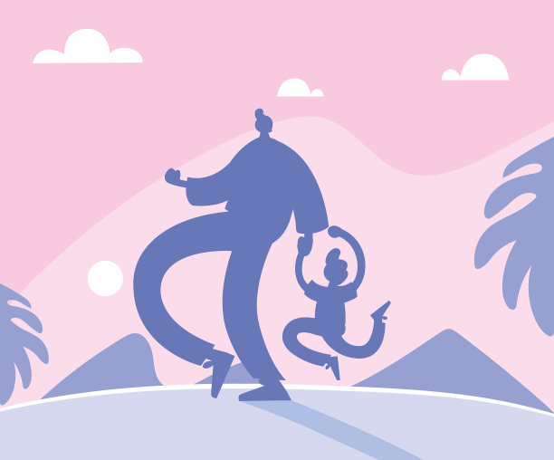 男人和儿子卡父亲节图片下载