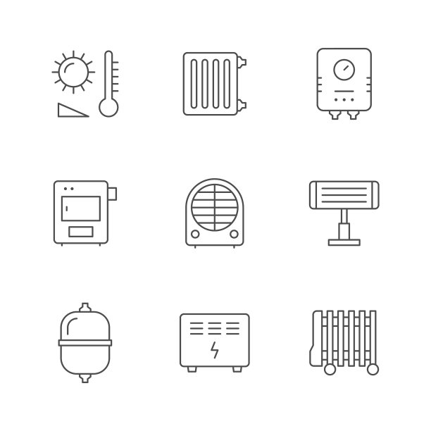 设置线条图标加热图片下载