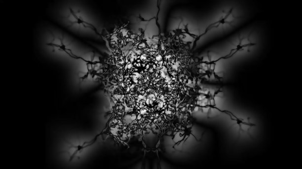 数字渲染背景抽象图案黑白图片下载