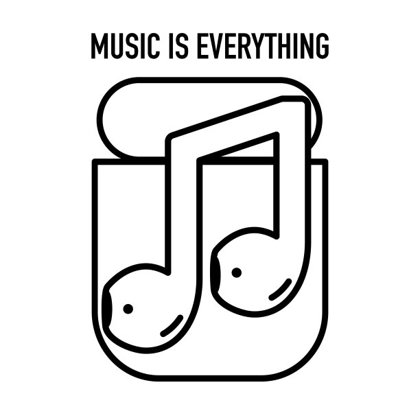 空中吊舱音乐音符概念孤立图片下载