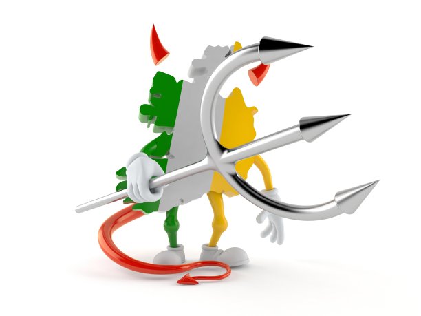 爱尔兰特色的魔鬼角和干草叉图片下载