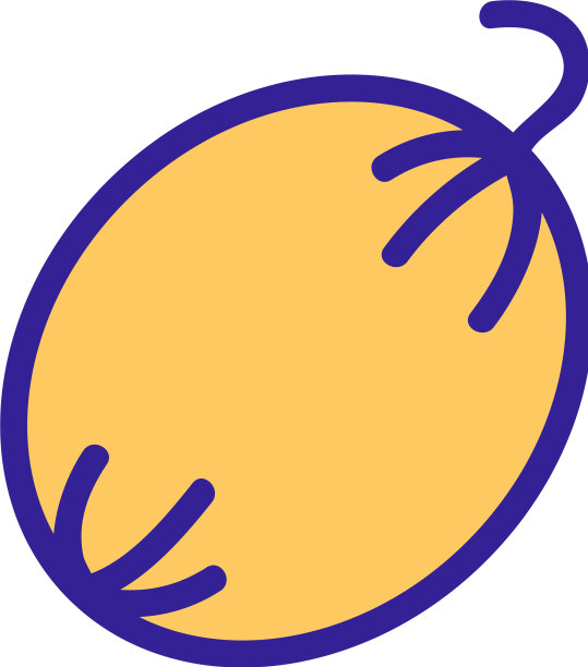 整个瓜形轮廓图片下载