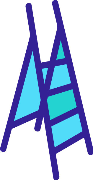 自我调节距离不是很安全的梯子图标图片下载