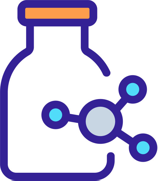 分子组成血清图标轮廓图片下载