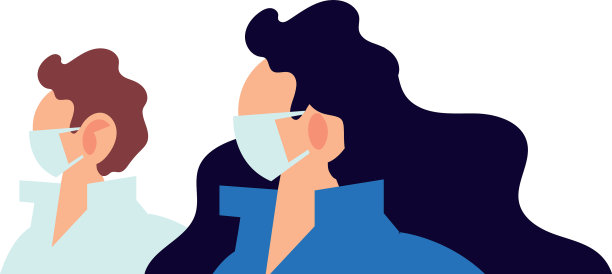 送货夫妇戴口罩图片下载