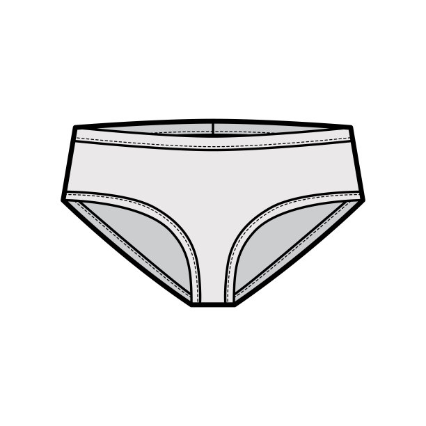 窄前紧身内衣，技术时尚插画，弹力腰带，运动紧身衣图片下载