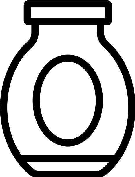 罐子西红柿图标轮廓图片下载