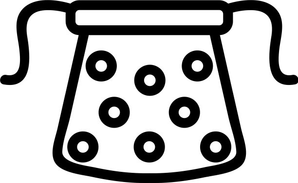 厨房围裙在要点图标轮廓图片下载