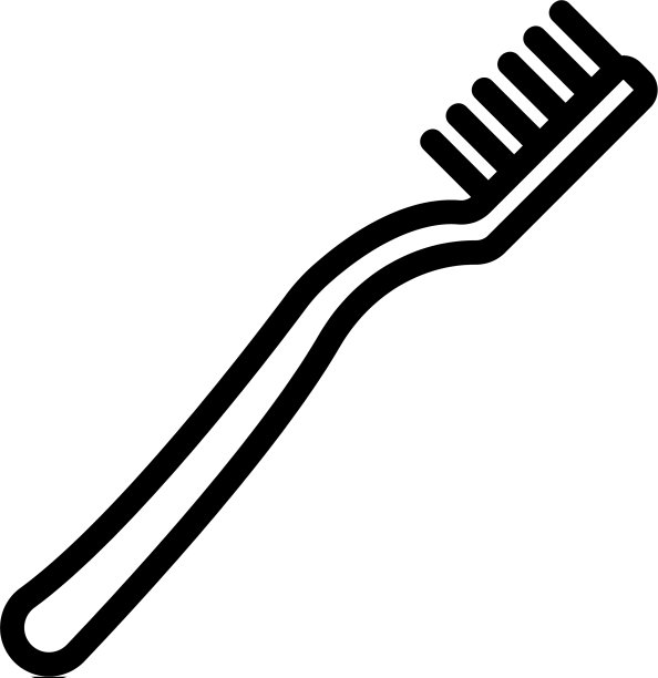 离子牙刷图标轮廓图片下载