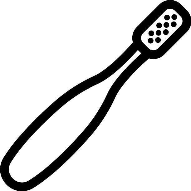 机械牙刷俯视图图标轮廓图片下载
